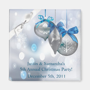 2"x2" Favorece Ornamentos de Íman Neves Flocos de 