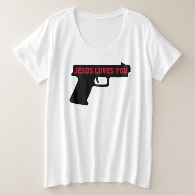 2A - JESUS ADORA VOCÊ MAIS T-Shirt Tamanho Feminin (Frente do Design)