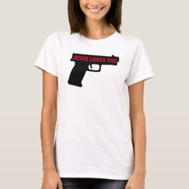 2A - JESUS TE AMA T-Shirt feminina