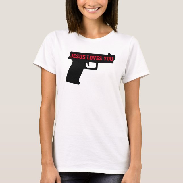 2A - JESUS TE AMA T-Shirt feminina (Frente)