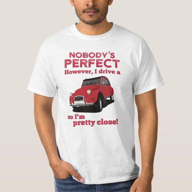2CV - A vida é muito curta em T-Shirt (Frente)