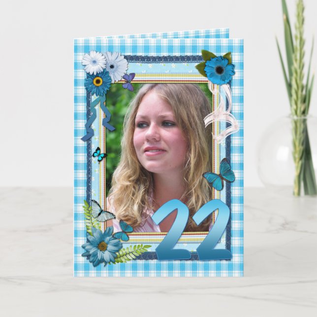 2ò cartão com fotos para um aniversário (Frente)