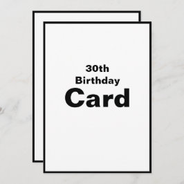 30 30 33-0 Cartão de Aniversário