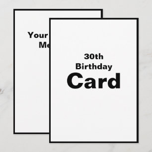 30 30 33-0 Cartão de Aniversário