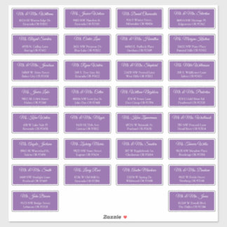 30 Etiquetas de Endereço de Convidados de Casament