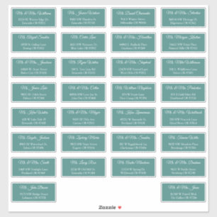 30 Etiquetas de Endereço de Convidados de Casament