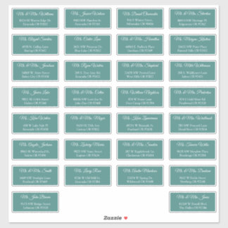 30 Etiquetas de Endereço de Convidados de Casament