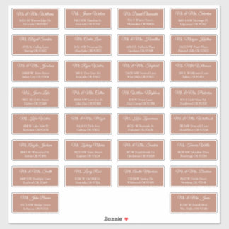 30 Etiquetas de Endereço de Convidados de Casament