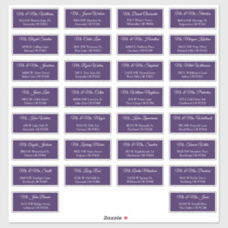 30 Etiquetas de Endereço de Convidados de Casament