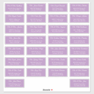 30 Etiquetas de Endereço de Convidados de Casament