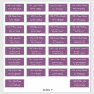 30 Etiquetas de Endereço de Convidados de Casament