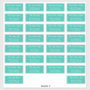 30 Etiquetas de Endereço Individuais para Convidad