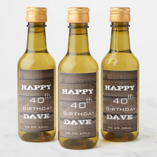 30 Rustic 40th Happy Birthday Party Mini