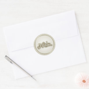 30o Etiqueta do aniversário de casamento