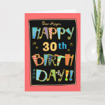 30st cartão Aniversário-Engraçado feliz lunático<br><div class="desc">VEJA que um OUTRO CARTÃO de aniversário de 30 anos de ZIGGLETS ABAIXO SOB "LEU MAIS". :.</div>