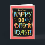 30st cartão Aniversário-Engraçado feliz lunático<br><div class="desc">VEJA que um OUTRO CARTÃO de aniversário de 30 anos de ZIGGLETS ABAIXO SOB "LEU MAIS". :.</div>