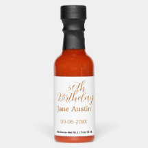 30th birthday copper brown simple stylish name dat