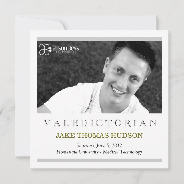 311 Anúncio de Formatura do Orador da Turma (Frente)