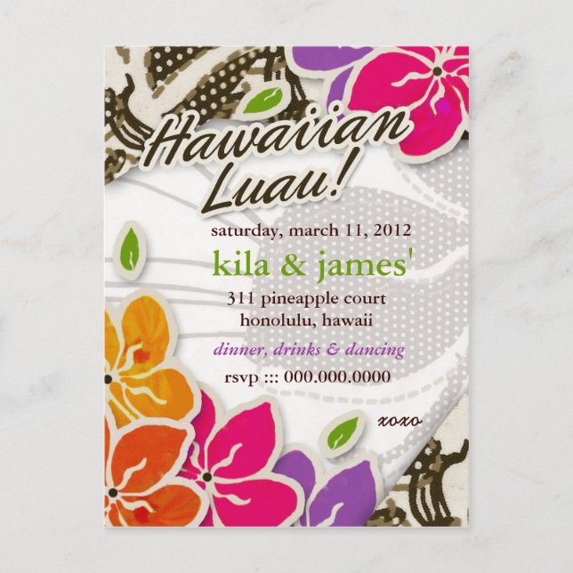 311 CONVITE HAWAIIAN LUAU KILA (Frente)