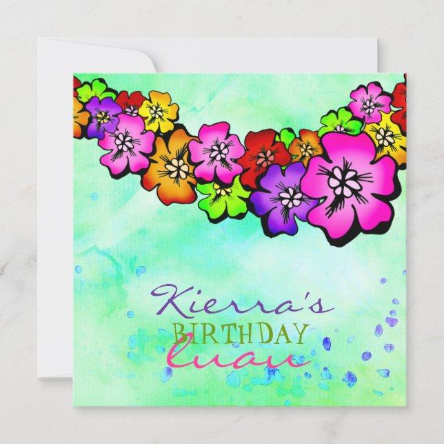 311 Convite para Lei de Chás de Flor| Água (Frente)