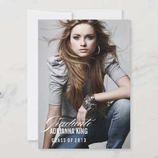 311 Convite Personalizável para Fotos para Graduaç