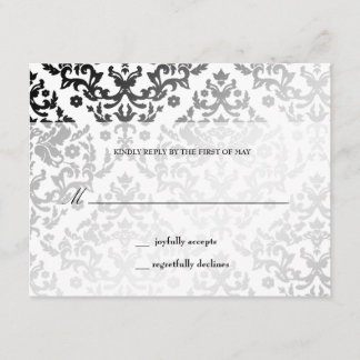 311-Dazzling Damask Polar Bear RSVP
