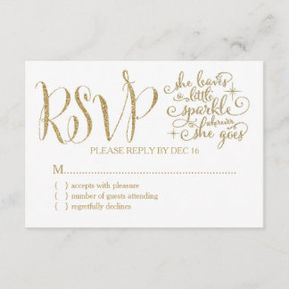 311 Ela deixa um pouco de RSVP Sparkle