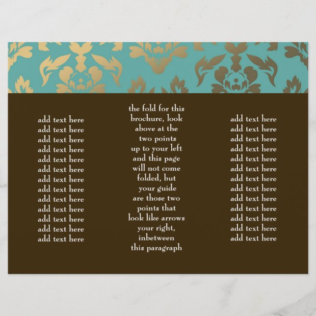 311 Folheto Ladonna Damask Aqua Topaz (Frente)