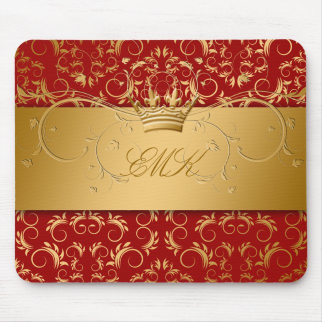 311-Golden diVine o mousepad do vermelho de cereja (Frente)