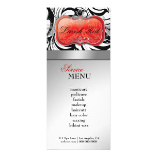 311 Lavish Red Plate Rack / Cartão de Lealdade
