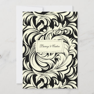 311-Lavishly Lainey Cream & Black #2 Convite