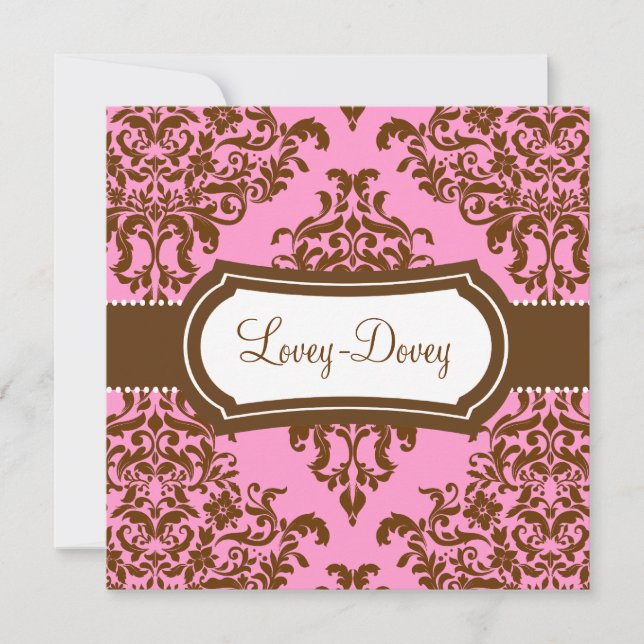311 Lovey Dovey Damask Gift Certificate Pink Choco (Frente)