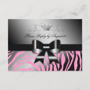 311 Night Zebra Shimmer Black Arco Rosa RSVP