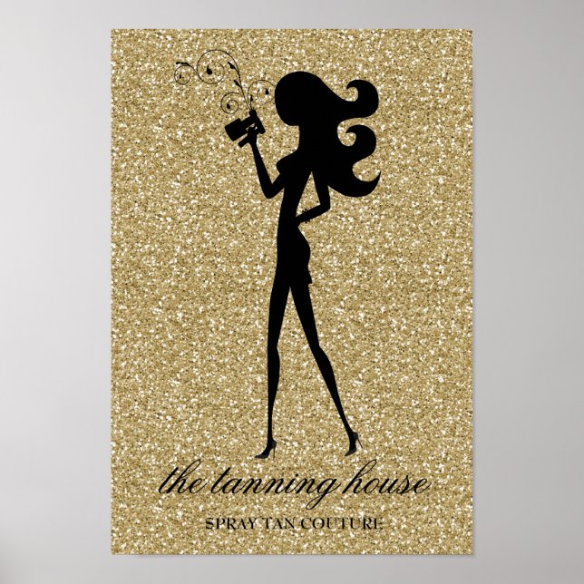 311 Poster Faux Glitter do Spray Tan Fashionista (Frente)