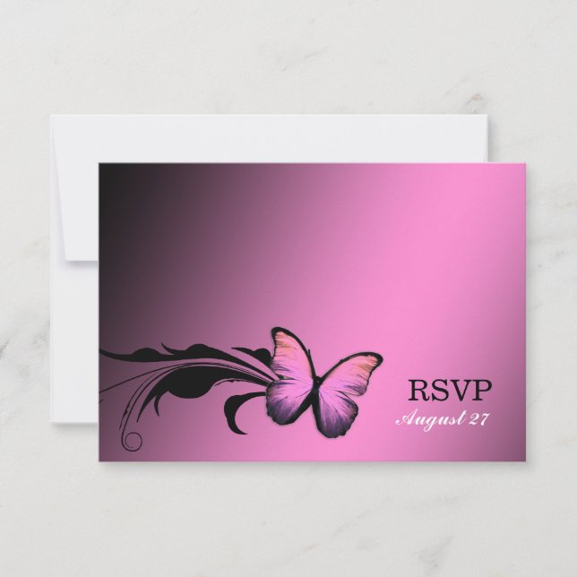 311 RSVP de Pout Rosa da Borboleta Lustrous (Frente)