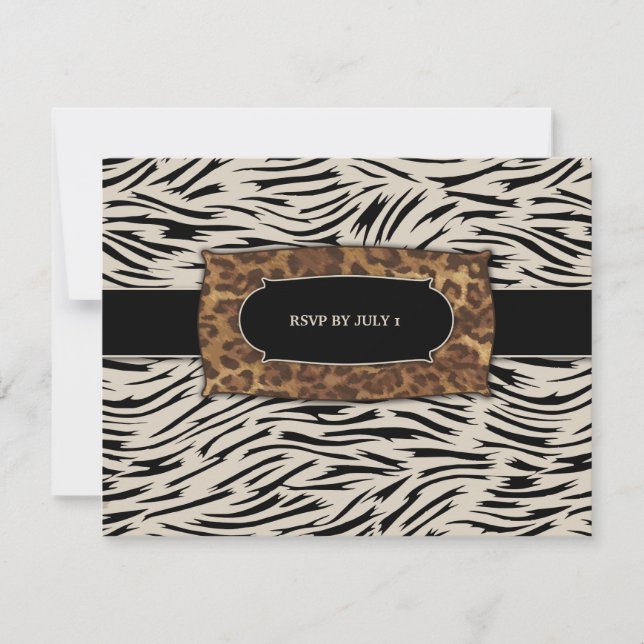 311-Sofisticada Zebra da Selva RSVP (Frente)