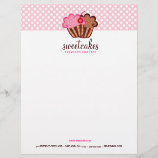 311-Sweet endurece o papel de carta do cupcake