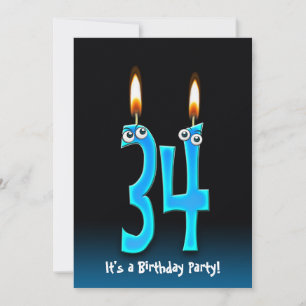 34º Convite para Festa de aniversário
