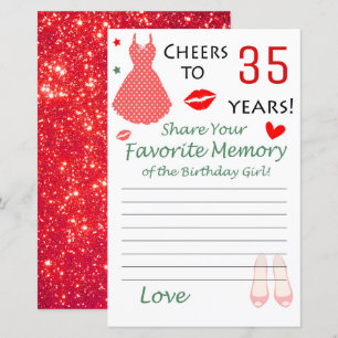35º aniversário Memória favorita da garota de a