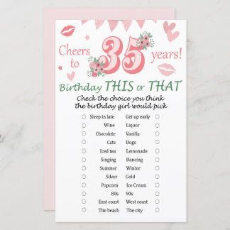 35. º aniversário Este ou Aquele Jogo