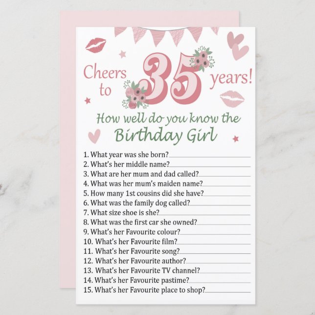 35. Como você conhece a aniversariante? (Frente/Verso)