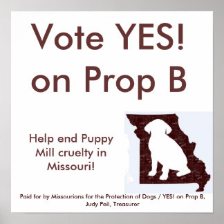 35" por 35" - SIM! no Prop B Poster