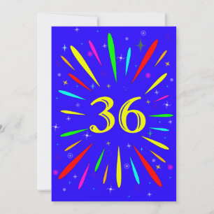 36º Explosão de Convite de aniversário