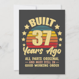 37 Years Ago All Parts Original 37th Birthday