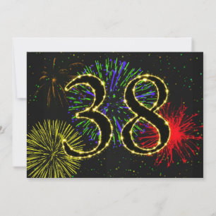 38º convite à festa de aniversário