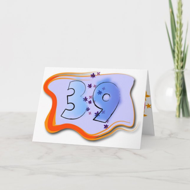 39 e com Cartão de Aniversário (Frente)