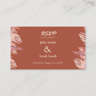 3.5 x 2 cartão de resposta de casamento RSVP - Ter