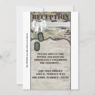 3,5 x 7 Cartão de Recepção Exército da Força 