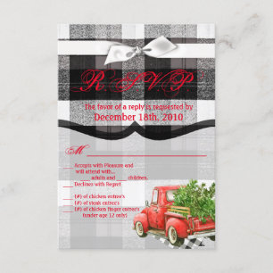 3,5x5 R.S.V.P. Cartão XMAS Truck Christmas Buffalo