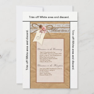 3,5x6 Direções Cartão Arco de tinho de rendas de p